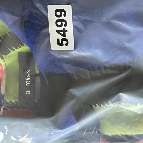 Ali Miles Tunic Top Womens 1X Abstract Layered Bell Sleeve Colorful Artsy Flowy - Picture 15 of 15